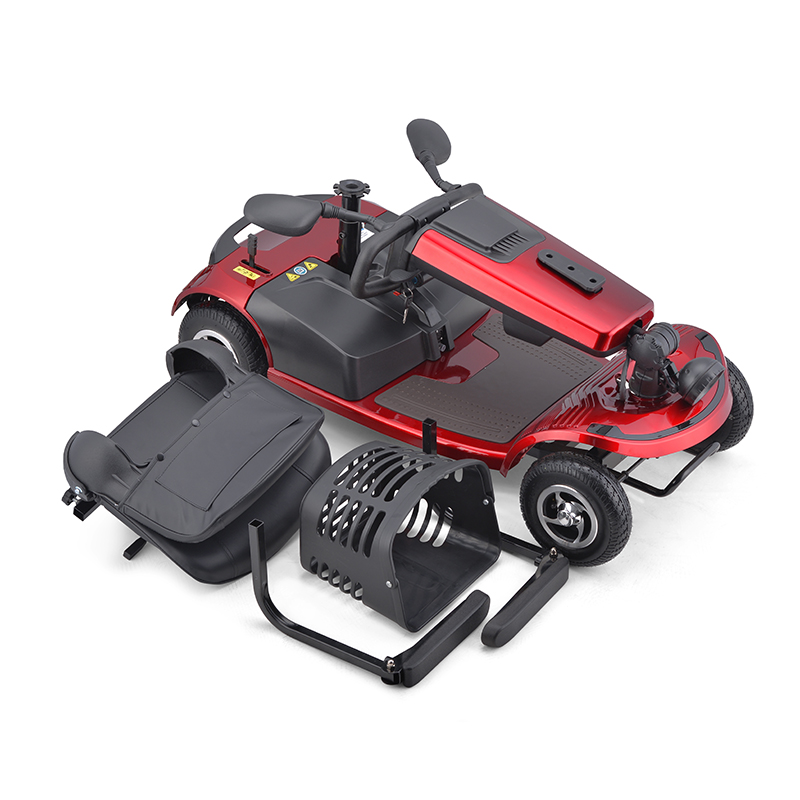 All Terrain 4-Wheel Electric Mobility Scooter – Heavy-Duty Outdoor Mobility Scooter with Large Wheels & Ergonomic Seat