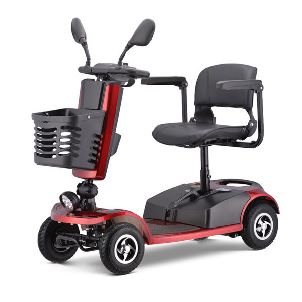 All Terrain 4-Wheel Electric Mobility Scooter – Heavy-Duty Outdoor Mobility Scooter with Large Wheels & Ergonomic Seat