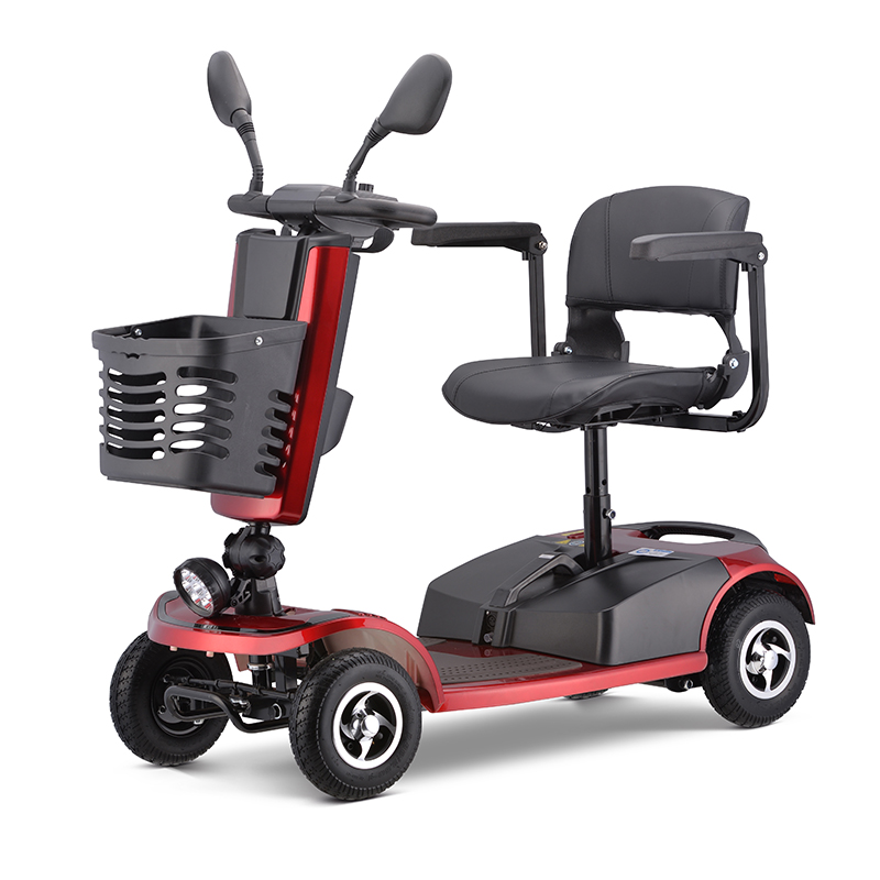 All Terrain 4-Wheel Electric Mobility Scooter – Heavy-Duty Outdoor Mobility Scooter with Large Wheels & Ergonomic Seat