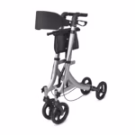 Lightweight Folding Aluminum 4-Wheel Rollator Walker with Seat and Storage Bag for Adults