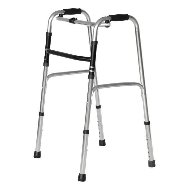 Lightweight Folding Walking Frame Walker for Elderly – Adjustable Height & Non-Slip Safety Support