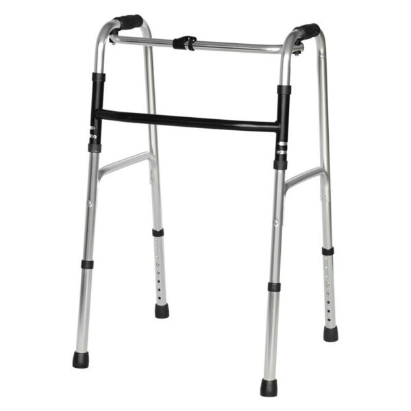 Lightweight Folding Walking Frame Walker for Elderly – Adjustable Height & Non-Slip Safety Support