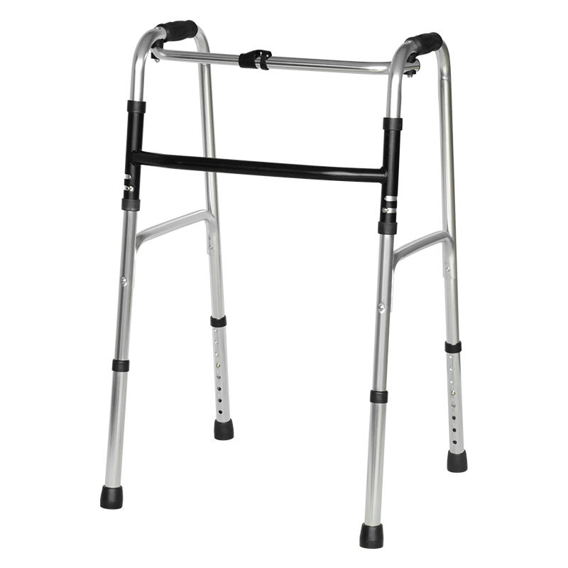 Lightweight Folding Walking Frame Walker for Elderly – Adjustable Height & Non-Slip Safety Support