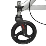 Lightweight Folding Aluminum 4-Wheel Rollator Walker with Seat and Storage Bag for Adults