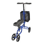 Sit & Glide Knee Walker Scooter with Seat – Adjustable Knee Cushion, Dual Hand Brakes & All-Terrain Wheels for Injury Recovery