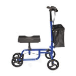 Sit & Glide Knee Walker Scooter with Seat – Adjustable Knee Cushion, Dual Hand Brakes & All-Terrain Wheels for Injury Recovery