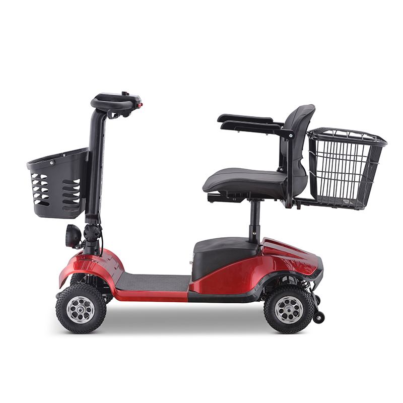 Portable 4-Wheel Electric Mobility Scooter – Foldable, Safe & Lightweight Travel Scooter