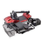 Portable 4-Wheel Electric Mobility Scooter – Foldable, Safe & Lightweight Travel Scooter