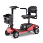 Portable 4-Wheel Electric Mobility Scooter – Foldable, Safe & Lightweight Travel Scooter
