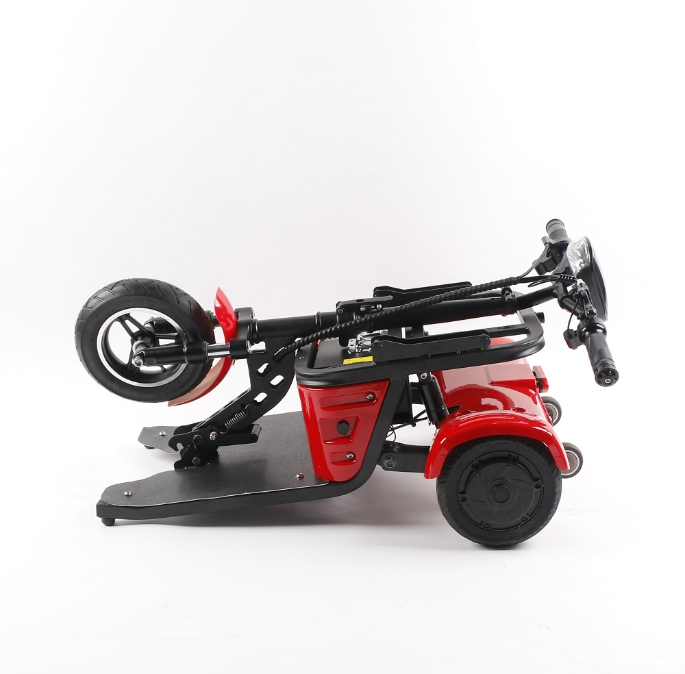 Foldable 3-Wheel Electric Mobility Scooter – Dual Motor, All Terrain, Double Saddle Seat