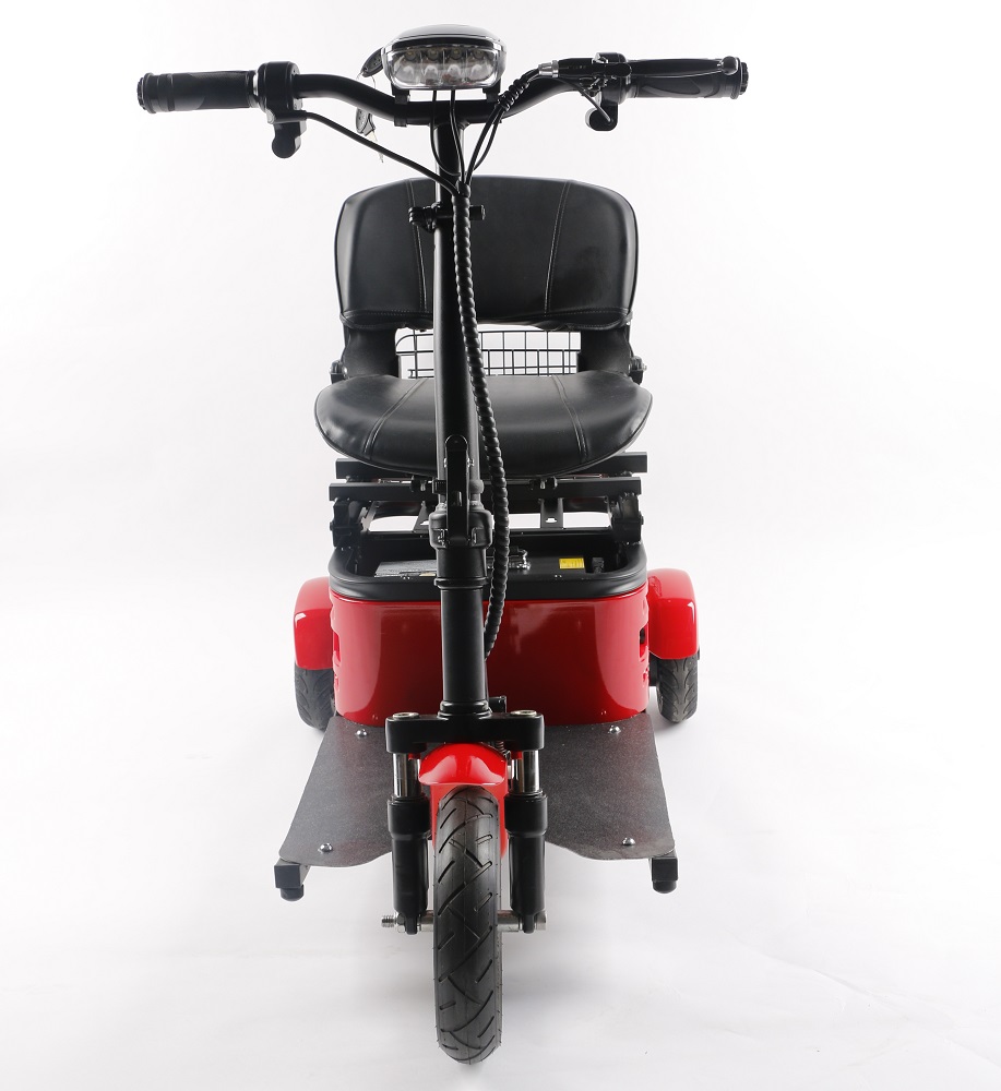Foldable 3-Wheel Electric Mobility Scooter – Dual Motor, All Terrain, Double Saddle Seat