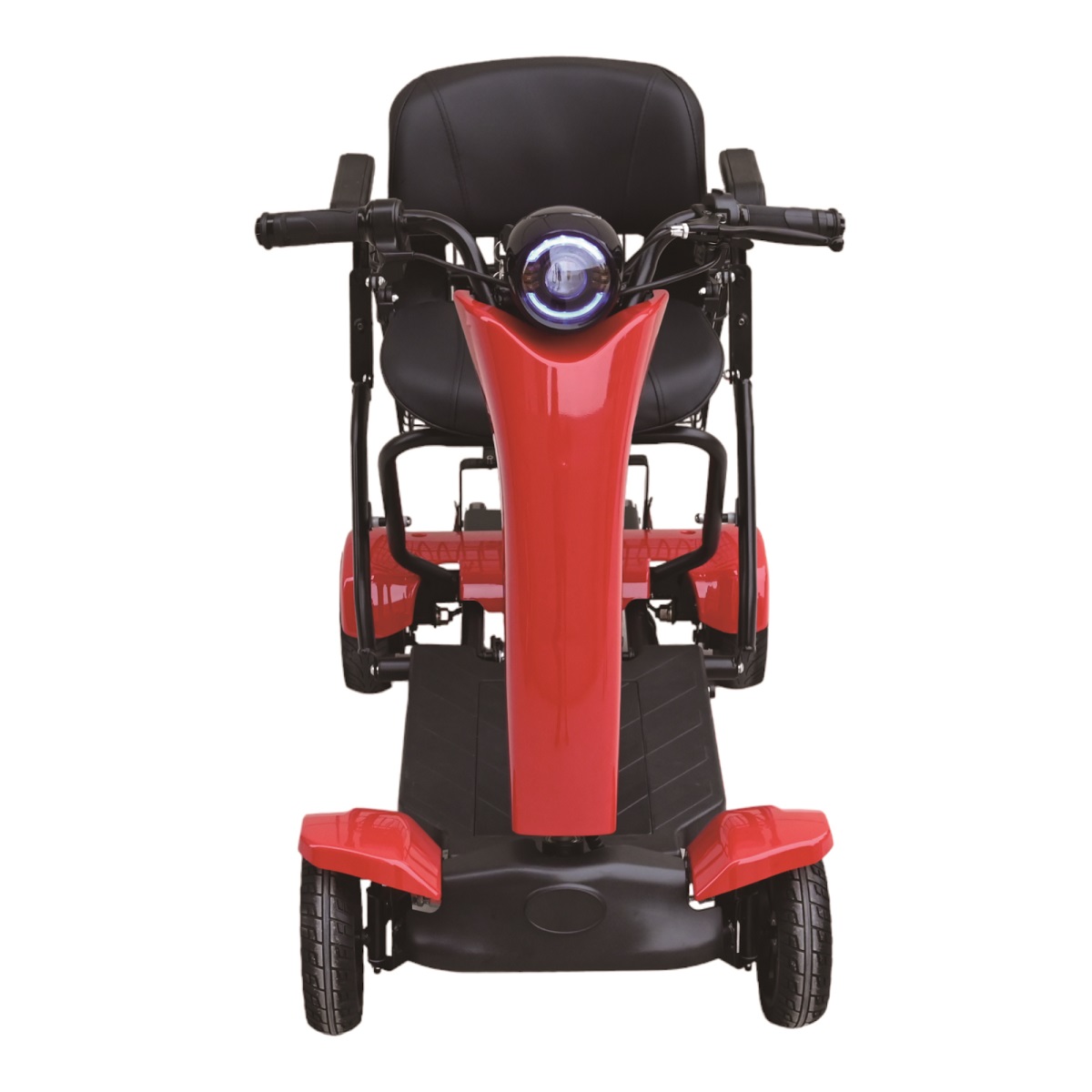 4-Wheel Automatic Folding Dual Motor Electric Mobility Scooter for Adults – All Terrain Heavy Duty Portable Travel Scooter