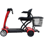 4-Wheel Automatic Folding Dual Motor Electric Mobility Scooter for Adults – All Terrain Heavy Duty Portable Travel Scooter