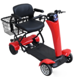 4-Wheel Automatic Folding Dual Motor Electric Mobility Scooter for Adults – All Terrain Heavy Duty Portable Travel Scooter