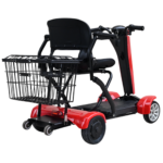 4-Wheel Automatic Folding Dual Motor Electric Mobility Scooter for Adults – All Terrain Heavy Duty Portable Travel Scooter