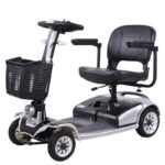 Easy Folding 4-Wheel Electric Mobility Scooter for Elderly & Disabled – Lightweight Portable Mobility Solution with Detachable Battery
