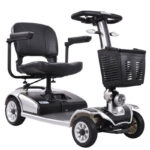 Easy Folding 4-Wheel Electric Mobility Scooter for Elderly & Disabled – Lightweight Portable Mobility Solution with Detachable Battery