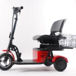 Foldable 3-Wheel Electric Mobility Scooter – Dual Motor, All Terrain, Double Saddle Seat