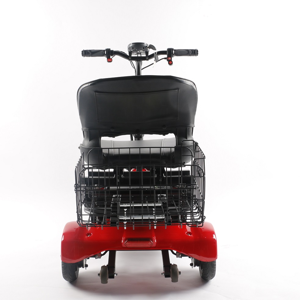 Foldable 3-Wheel Electric Mobility Scooter – Dual Motor, All Terrain, Double Saddle Seat