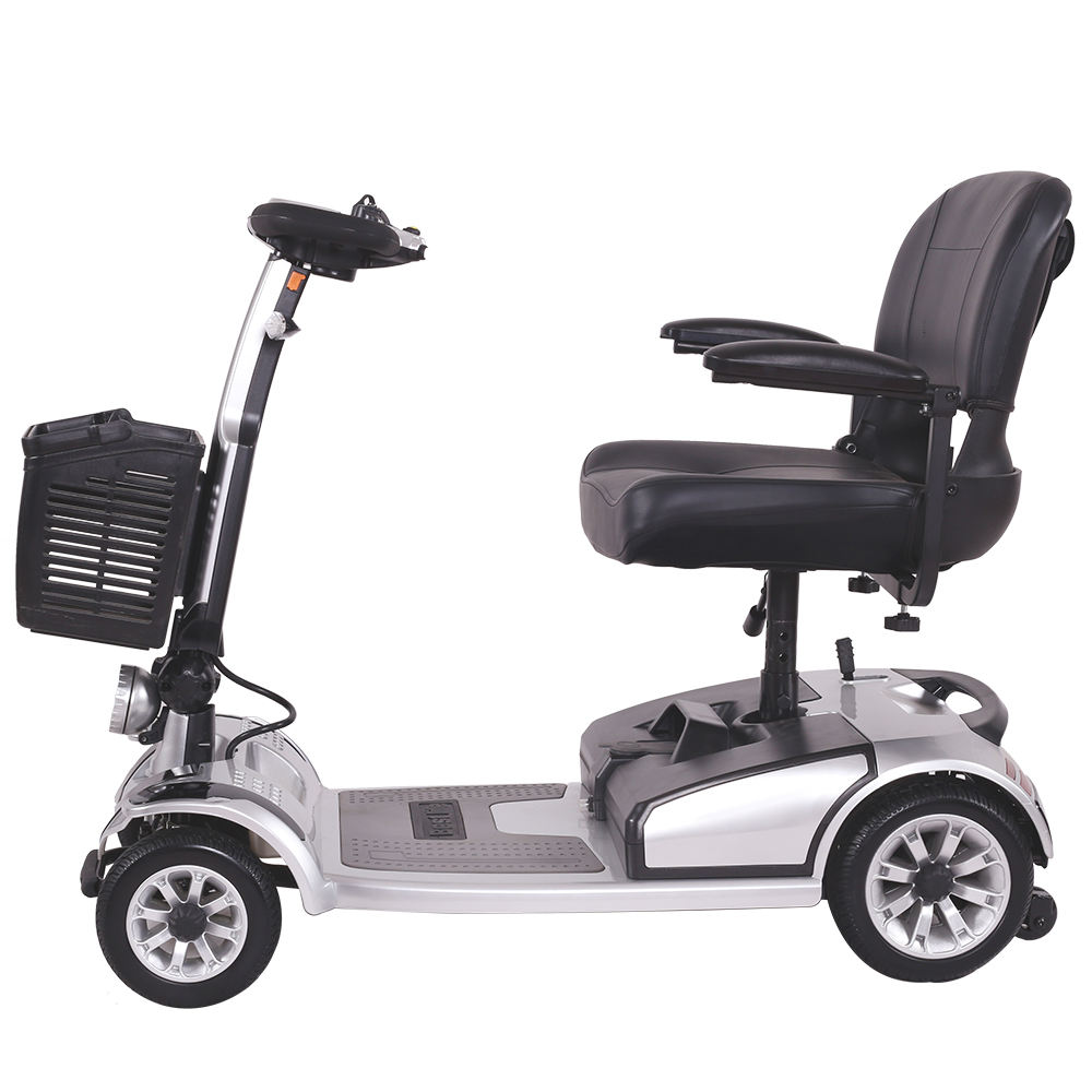 Easy Folding 4-Wheel Electric Mobility Scooter for Elderly & Disabled – Lightweight Portable Mobility Solution with Detachable Battery