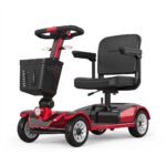 Easy Folding 4-Wheel Electric Mobility Scooter for Elderly & Disabled – Lightweight Portable Mobility Solution with Detachable Battery