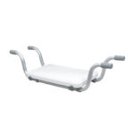 Adjustable Aluminum Bathtub Safety Seat with Non-Slip Surface & Handles