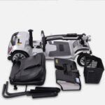 Easy Folding 4-Wheel Electric Mobility Scooter for Elderly & Disabled – Lightweight Portable Mobility Solution with Detachable Battery