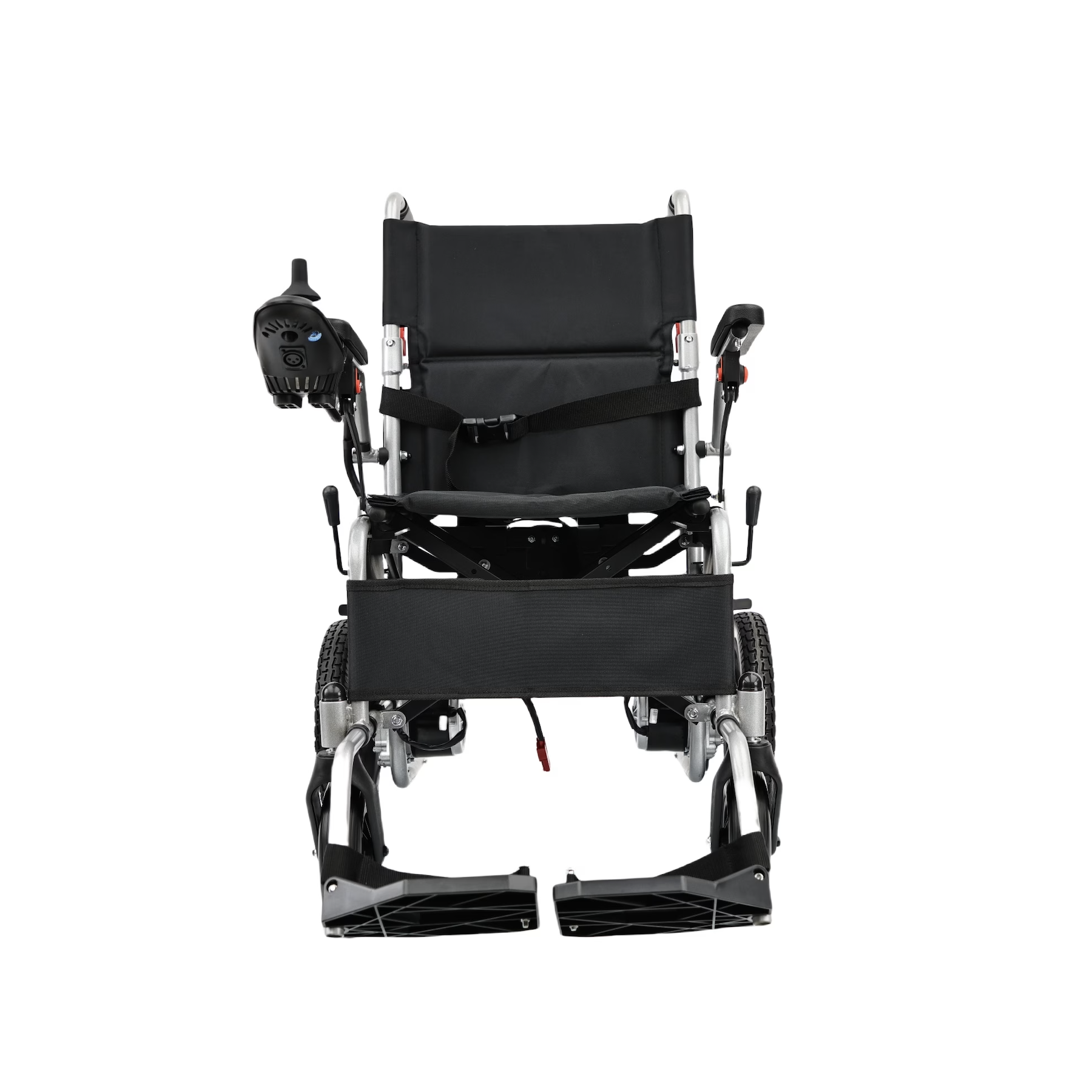Lightweight Electric Wheelchair for Elderly & Disabled – Compact Steel Frame, Flip-Up Armrests, Custom Color Seat, Smooth Indoor/Outdoor Mobility Chair