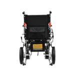 Lightweight Electric Wheelchair for Elderly & Disabled – Compact Steel Frame, Flip-Up Armrests, Custom Color Seat, Smooth Indoor/Outdoor Mobility Chair