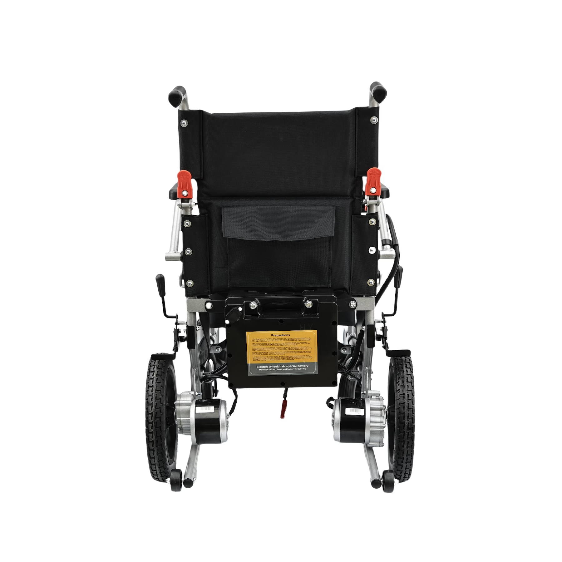 Lightweight Electric Wheelchair for Elderly & Disabled – Compact Steel Frame, Flip-Up Armrests, Custom Color Seat, Smooth Indoor/Outdoor Mobility Chair