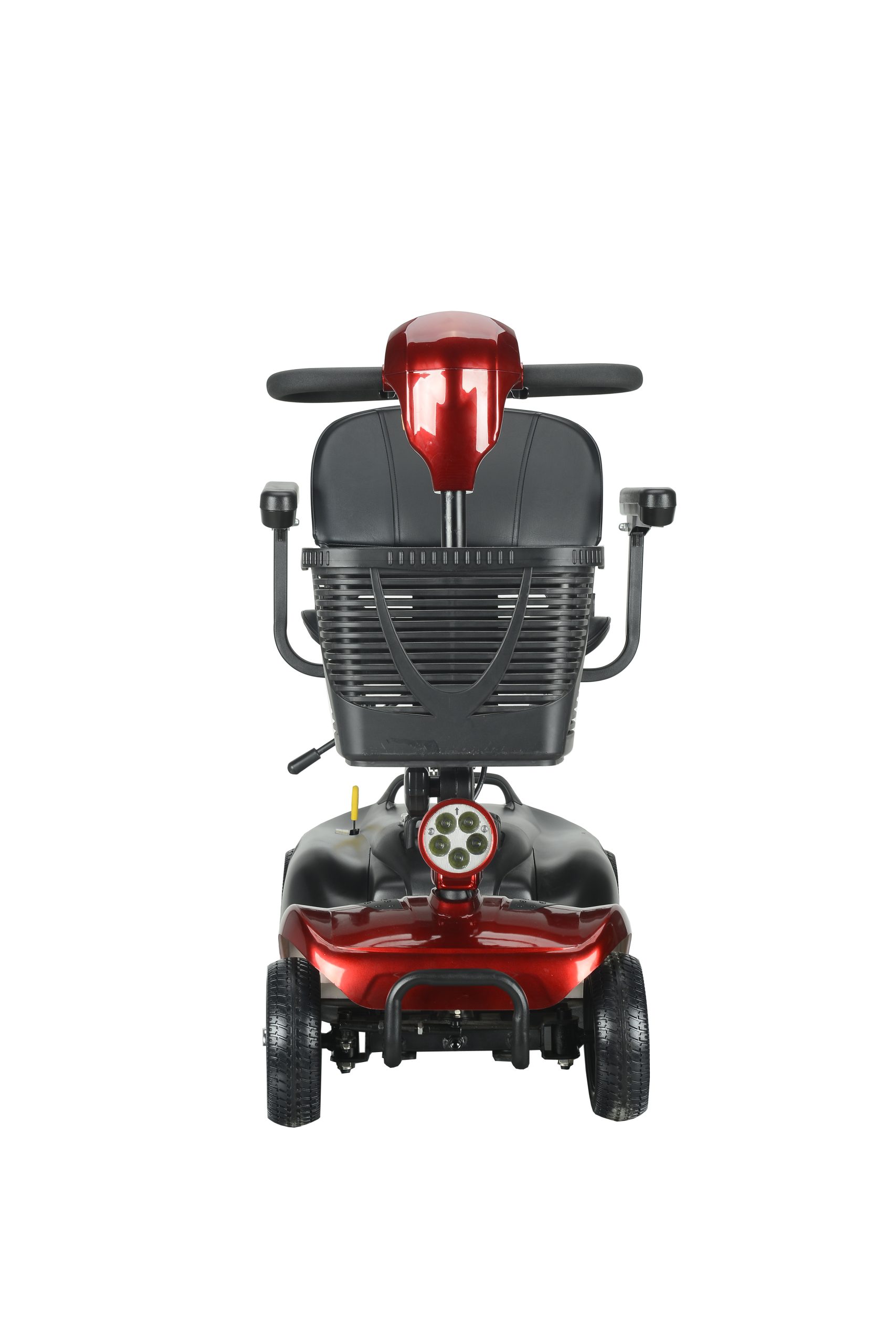 Foldable 4-Wheel Mobility Scooter for Seniors & Disabled – Portable Electric Scooter with Swivel Seat, LED Light & Detachable Battery