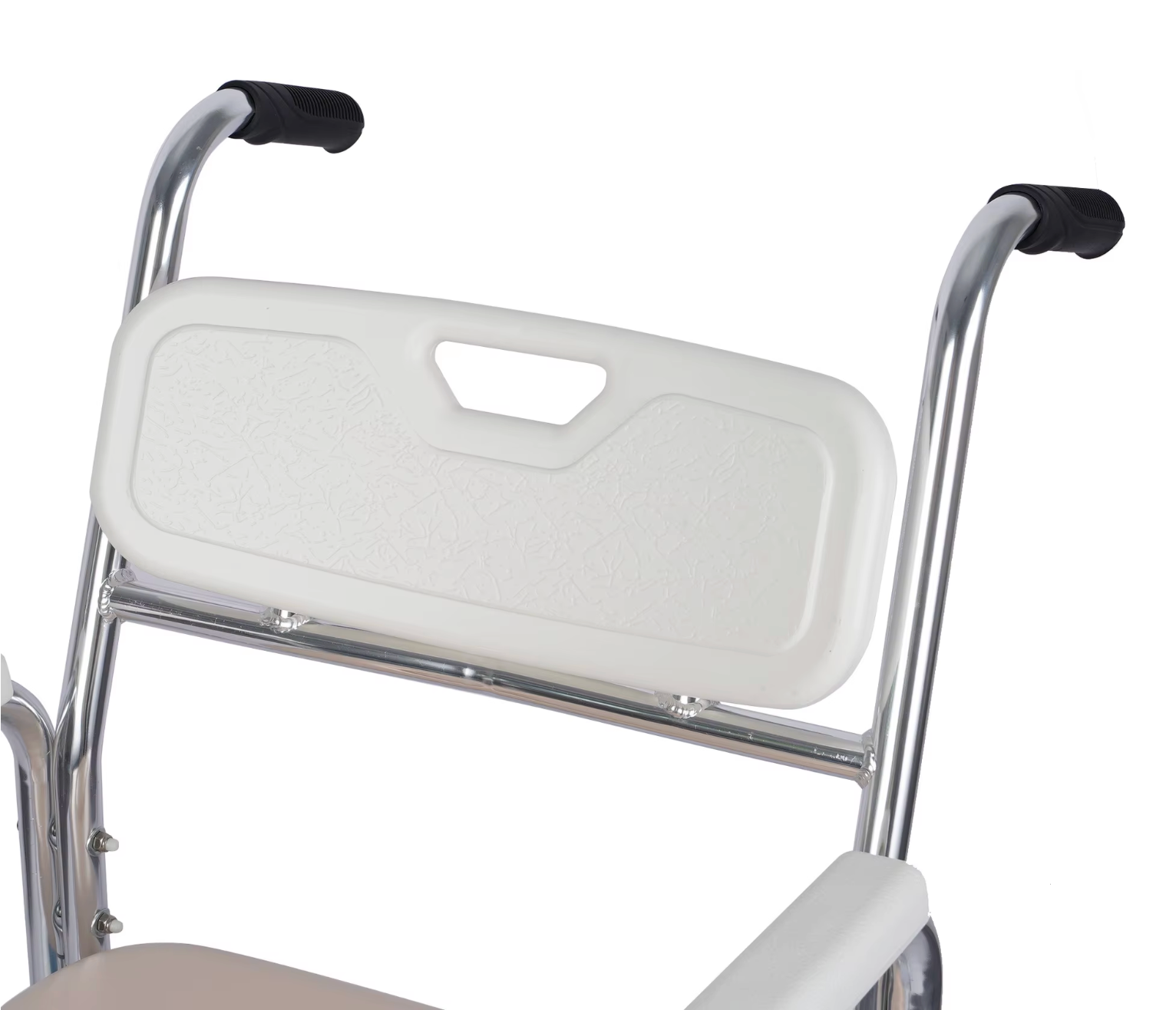 5-in-1 Commode Chair for Elderly & Disabled, Mobile Toilet & Shower Chair with Swivel Casters, 152kg Capacity, Waterproof Non-Slip Seat, Toilet Raiser & Bath Chair for Nursing Care