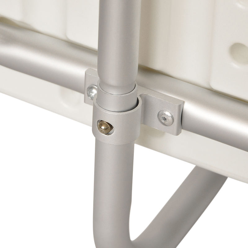 Height Adjustable Shower Chair with Three Seat Plates, Soft Armrest & Comfortable Backrest