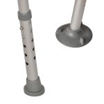 Height Adjustable Shower Chair with Three Seat Plates, Soft Armrest & Comfortable Backrest